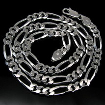 Vero Argento Sterling Figaro Collegamento Design Catena 50.8cm Collo Catena - $62.71