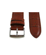 24mm croco-grain Genuine Leather honey  Watch Band  STRAP - $21.95