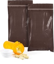 100 Amber Seal Top Bags UV Defense Zip Lock Polyethylene Bags 3mil - $13.36+