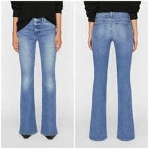 $245 NWT FRAME Medium Cairo Wash Le High Flare Leg Jeans 29-30 - £70.78 GBP