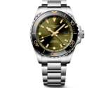 Longines Hydroconquest GMT 41 MM Green Dial Automatic SS Watch L37904066 - $2,232.50