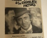 Willy Wonka And The Chocolate Factory Tv Guide Print Ad Gene Wilder Tpa15 - £4.66 GBP