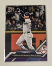 6/25 Juan Soto 2024 Mlb Topps Now® Card Mlb Ny Yankees Baseball Card 709 In Hand - £192.59 GBP