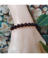 Burmese Natural Blood Amber Bead Bangle/Bracelet | SL126B - $196.50 CAD