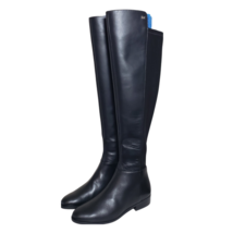 MICHAEL Michael Kors Womens Black Bromley Leather Knee High Riding Boots Size 5M - £143.84 GBP