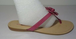 Nine West Size 6.5 M TISHA Medium Pink Leather Sandals New Women&#39;s Shoes - £31.34 GBP