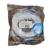 Monoprice Cat6A 7ft White 10-Pk Patch Cable, UTP, 30AWG, 10G - $181.45 MXN
