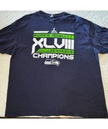 Seattle Seahawks Shirt NFL Super Bowl XLVIII Champions Size 2XL Delta Pr... - $16.48