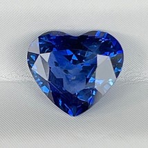 Natural Ceylon Blue Sapphire 1.22 Cts Heart Shape Sri Lankan Loose Gemstone  Sym - £599.51 GBP