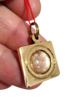 Chakra Sri Shri Shree Yantra Laxmi Brass Pendant Energized Blessed Om 1mm Corded - £8.38 GBP