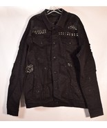 Smoke Rise DNM Co. Mens Studded Denim Jacket Black 3XL - $148.94 CAD