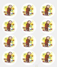 1 X Cute Curious George Monkey Edible Cake Image Topper - £12.36 GBP