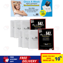 2 Pack ONCE A WEEK Disposable Wipes Deodorant Heal Body Underarm Zero SweatOdour - £15.66 GBP