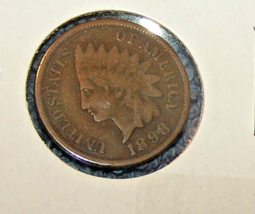Vintage 1898 Indian Head Penny Coin-Lot 5 - £6.14 GBP