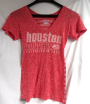 Houston Cougars Women&#39;s V-Neck T-Shirt Red Jansport Size M - NEW - $182.10 MXN