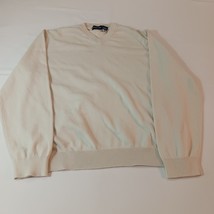 Structure RN84964 V-Neck Men&#39;s Beige Cotton Sweatshirt Long Sleeve Size ... - €10,07 EUR