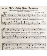 1883 Gospel Hymn We&#39;re Going Home Sheet Music Victorian Religious ADBN1jjj - $367.96 MXN