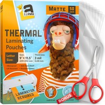Matte Thermal Laminating Pouches, 9 X 11.5 Inches, 3 Mil Thick, Matte Fi... - £28.52 GBP