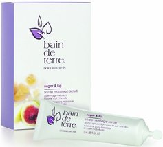 Bain De Terre Sugar &amp; Fig Scalp Massage Scrub, 4-.85 Fl. Oz Tubes - £12.76 GBP
