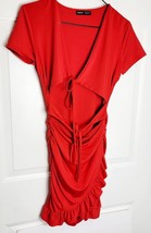 Shein Dress Size Small Red Women Dress Tied Women Dress - $9.50