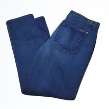 7 For All Mankind The Relaxed Skinny Mid Rise Blue Jeans Size 28 Waist 3... - $47.50