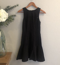 NWT Size 00 J.Crew - Black Floral Eyelet Panel Dress - £27.49 GBP