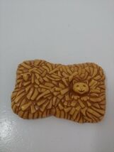 Fisher Price Little People Christmas nativity TOP ONLY hay bale cat face - $5.14