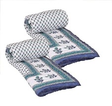 Combinazione di 2 trapunta/Razai 2 Jaipuri Razai #Rajasthan #Letto singo... - £81.98 GBP