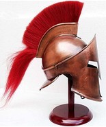 Medieval Armor King Leonidas 300 Movie Greek Spartan Roman Helmet w/Wood... - £63.31 GBP