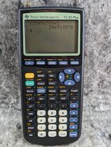 Texas Instruments TI-83 Plus Black Graphing Calculator + New Batteries - $18.99