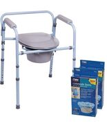 Carex 3-in-1 Folding Bedside Commode - €62,97 EUR
