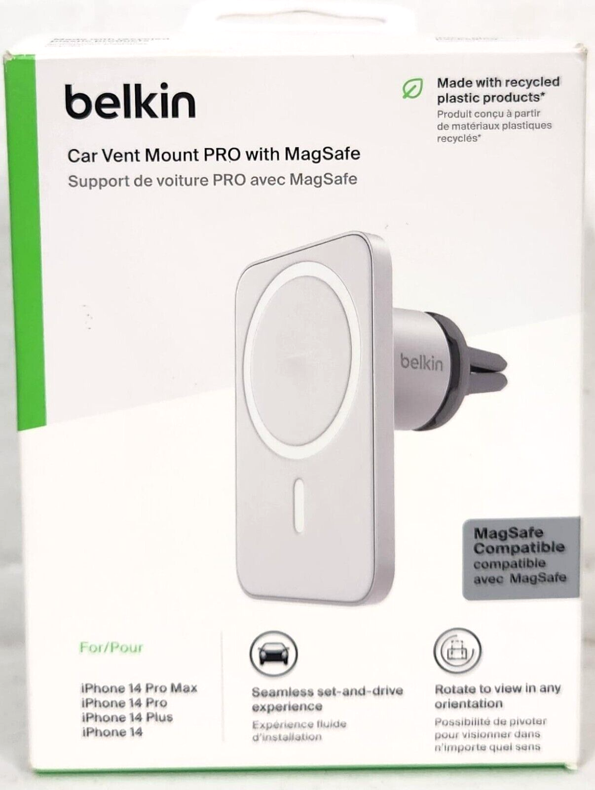 Primary image for Belkin - MagSafe Vent Mount Pro - for iPhone 15, 14, 13 Pro, Pro Max, Mini NOB