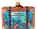 Great Barrier Reef Travel Suitcase Glass Christmas Ornament ONE Decoration - $59.98