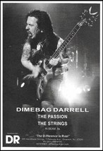 Pantera Dimebag Darrell Abbott DR Guitar Strings 5 x 7 advertisement b/w print - $3.60