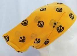 Sikh Punjabi Singh Kaur Yellow Khalsa Khandas bandana Head Wrap Gear Rum... - £4.72 GBP