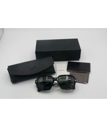 Authentic Persol Women&#39;s PO0581S 54mm Sunglasses Black/Green NEW - $2,668.53 MXN