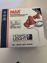 Earplugs Foam Corded Pre Shaped Max Qty 80 NIB 33 Decibels Noise Reduction - $9.90