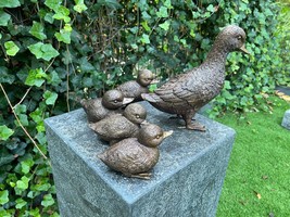 Duck Family – Bronze Sculpture. 16x8x19cm - $246.36 CAD