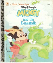 Walt Disney&#39;s Mickey and the Beanstalk 1992 Little Golden Book 103-66 - £5.46 GBP