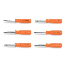 Lutz 6-in-One Pocket Size Orange Screwdriver, 26030 (Pack of 6) - £39.86 GBP