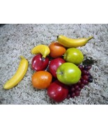 Vintage Fruit Life Like Grapes Apples Kitchen Table Decoration Centerpiece - $9.49