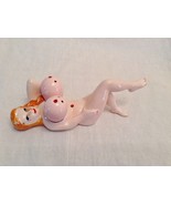Vtg Naughty Naked Lady Boobs Red Jewels Salt &amp; Pepper Shakers Japan Full... - $41.83