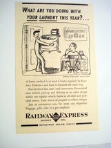 1941 Ad Railway Express Agency Send Your Laundry Home - £6.17 GBP