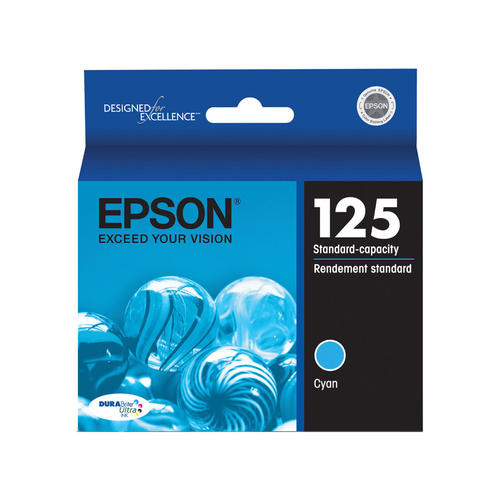 Epson T125220-S EPSON T125 DURABRITE ULTRA CYAN INK CARTRIDGE STANDARD C... - $52.34
