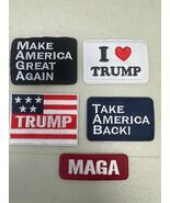 5Pc Patriotic American Flag Iron On Patches Embroidered Sew On Applique - $4.97 CAD