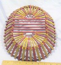 Vintage Rattan Boho Bohemian Oval Serving Basket Decor - €9,58 EUR