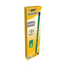 Bic Ecolutions Evolution 655HB Pencil with Eraser (Pack of 12), Green  - $8.00