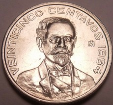 Unc Mexico 1964 25 Centavos~Minted In Mexico City~1st Year Ever~Free Shi... - £3.01 GBP