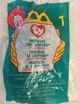 1999 TY Beanie Baby McDonald&#39;s Happy Meal Toy # 1 Freckles the Leopard NIP - £3.14 GBP