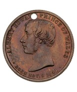 1863 Great Britain Prince Albert &amp; Princess Alexandra Royal Wedding Meda... - $33.95 CAD